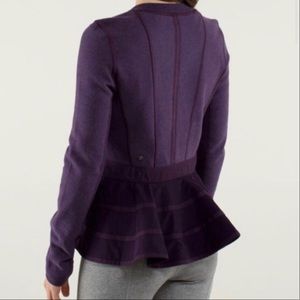Lululemon ruffle Back sweatshirt